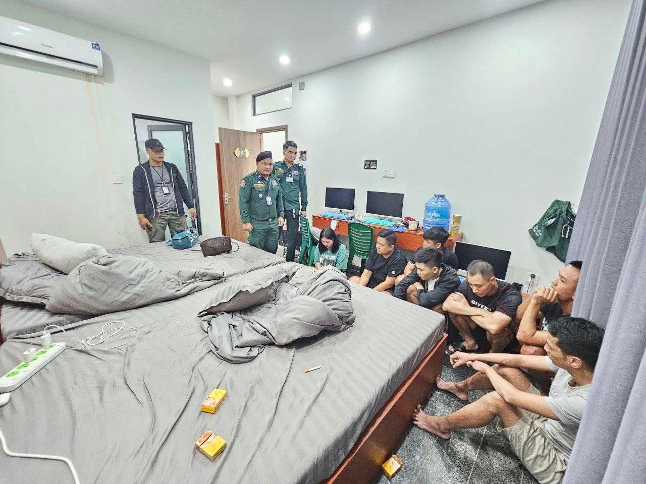 亚太警务报道｜柬埔寨柴桢省捣毁电诈窝点 8名越南籍嫌疑人被捕