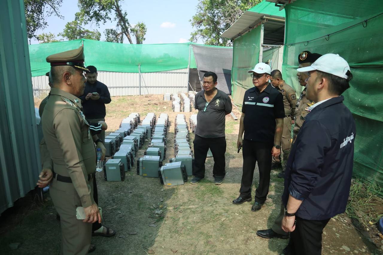 亚太警务报道｜泰国北碧府突袭废弃度假村 查获280台比特币矿机 盗电损失1600万泰铢-亞太之聲電視台