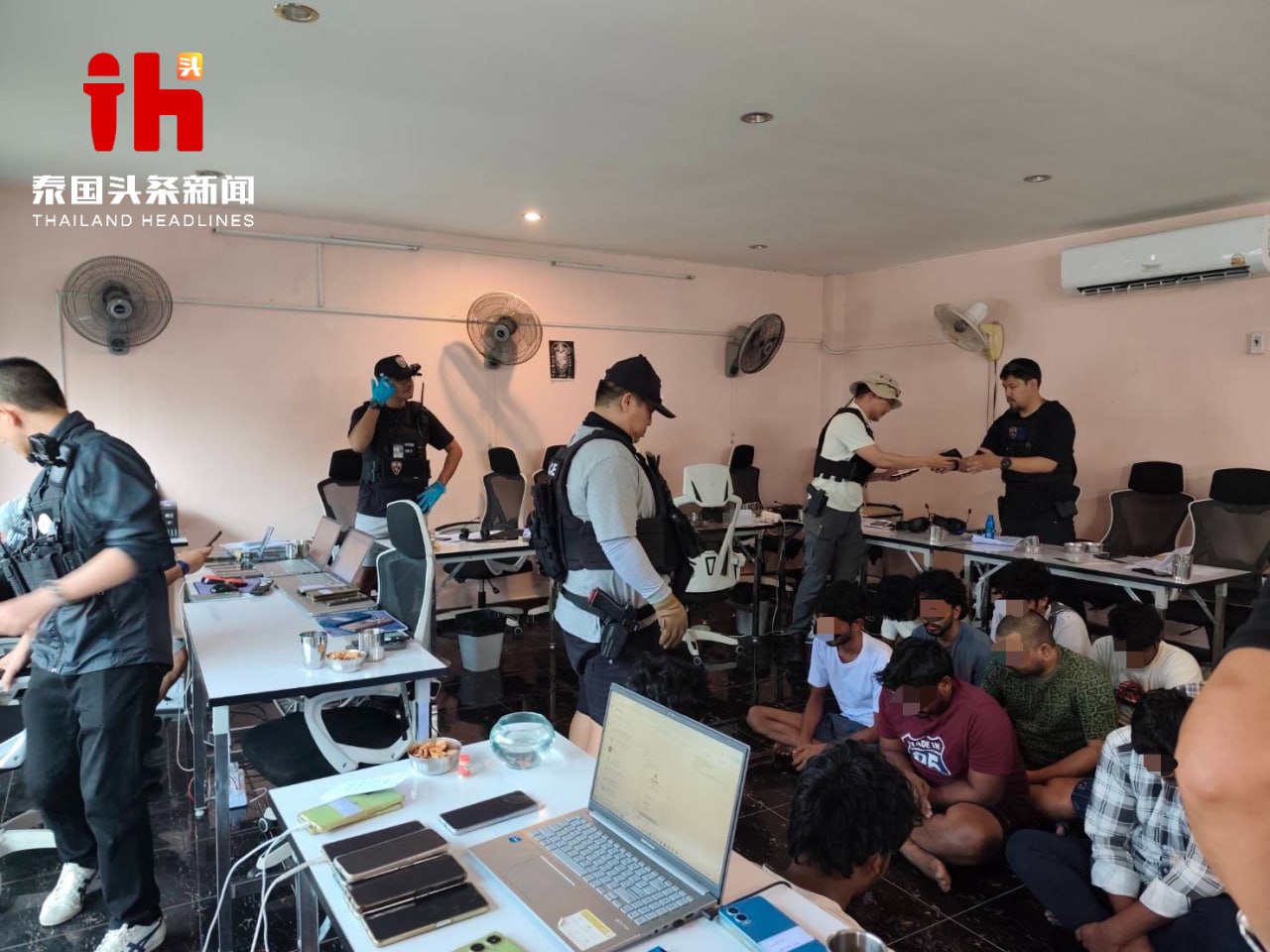 亚太警务报道｜泰国警方突袭芭提雅豪华别墅 抓获25名印度籍涉赌人员 涉案资金年达7亿泰铢
