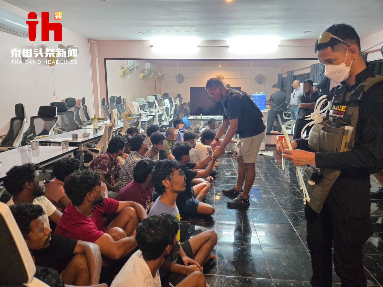 亚太警务报道｜泰国警方突袭芭提雅豪华别墅 抓获25名印度籍涉赌人员 涉案资金年达7亿泰铢