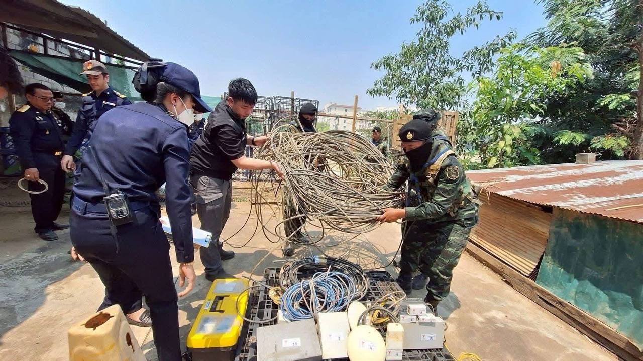 亚太现场|泰缅边境美索市查获非法网络传输案 向妙瓦底非法传输线路被查扣
