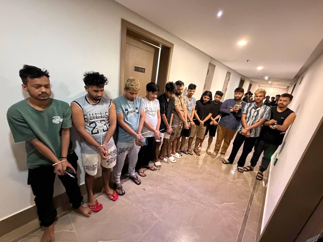 金边大规模清查行动！“银河花园”公寓218名跨国电诈嫌疑人落网