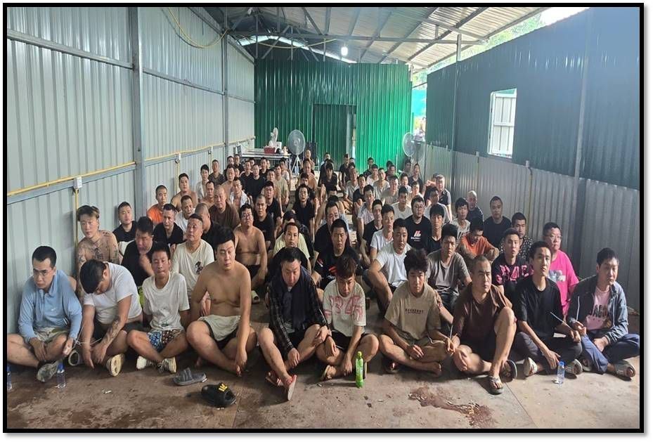 缅甸掸邦大其力再出重拳 126名外籍涉诈人员板古镇附近落网-亞太之聲電視台