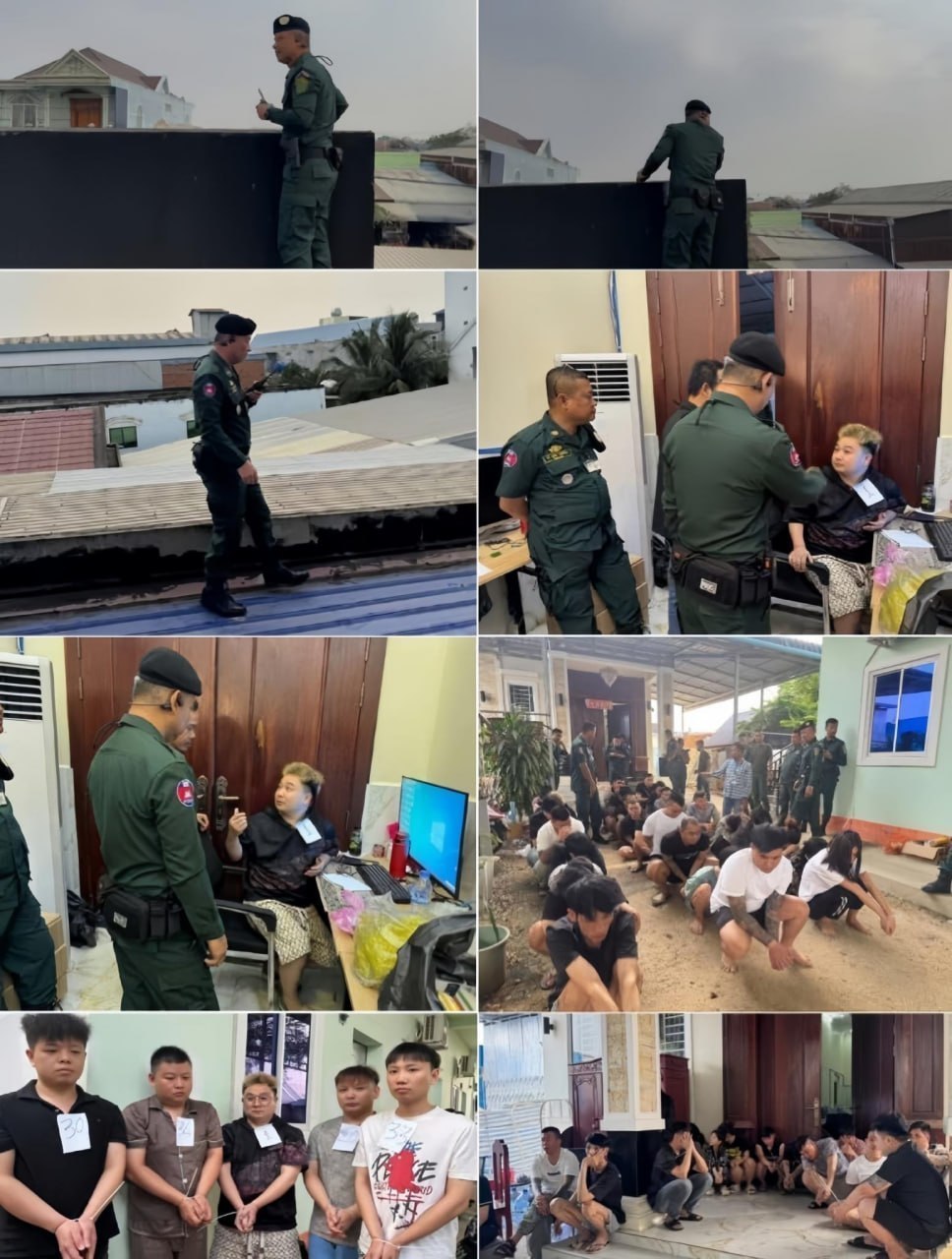 警方通报：波贝大规模联合执法 156人因涉非法赌场及电诈被捕