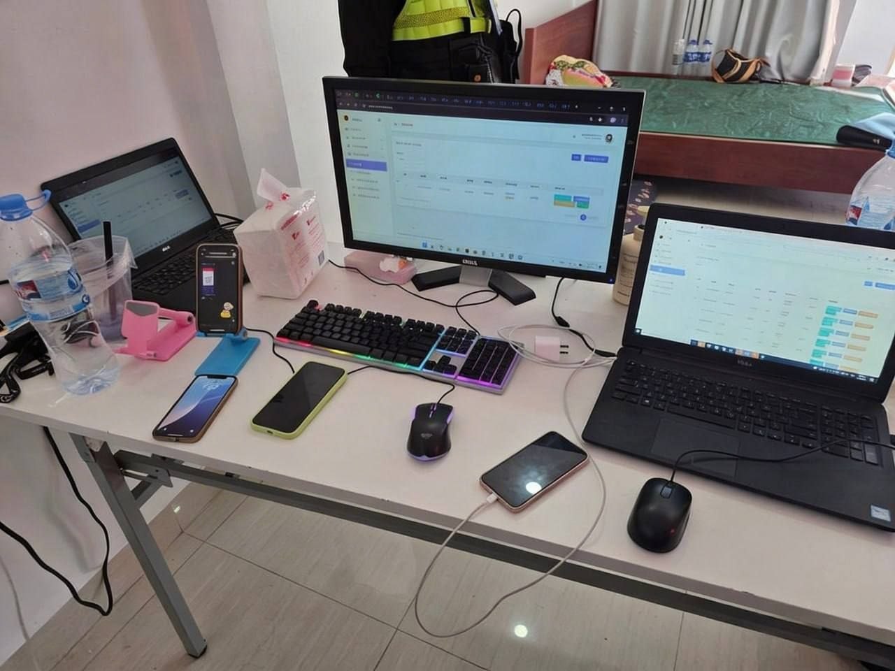 亚太警务报道｜金边波森芷区网赌窝点被捣毁 引流式 “杀猪盘” 曝光 中国籍幕后主谋在逃-亞太之聲電視台