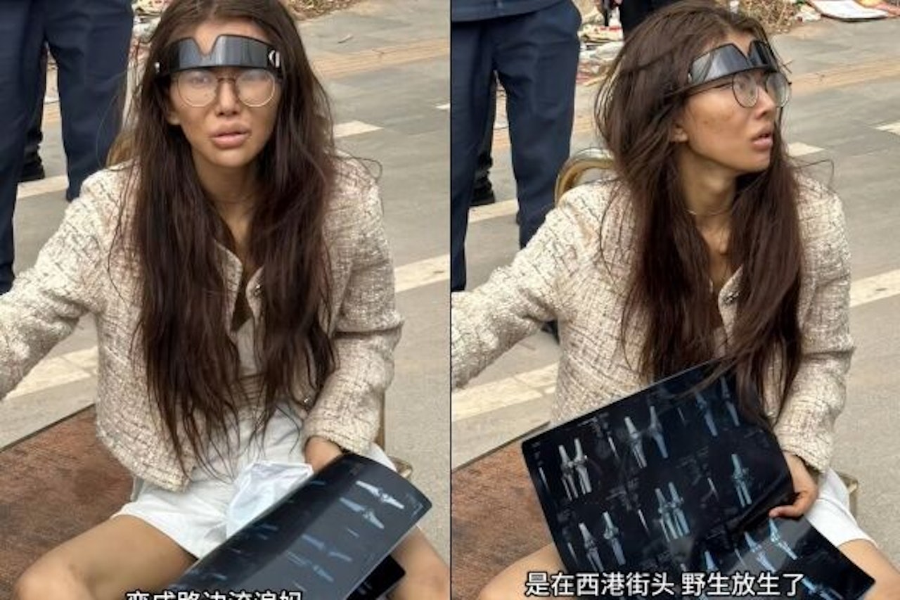 曾瘫坐西港街头的网红回国开直播 讲述疑似被骗经历后遭封禁-亞太之聲電視台