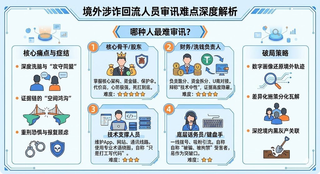 境外电诈回流人员审讯难度分级：谁最难开口？谁是破案关键？-亞太之聲電視台