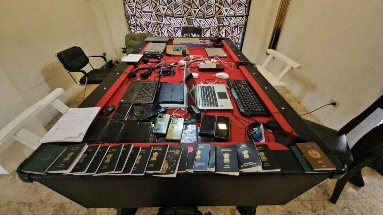 芭堤雅豪华别墅藏窝点！泰国春武里府突袭抓获20 名印度籍诈骗狗推-亞太之聲電視台