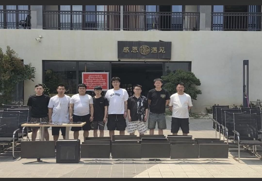 掸邦大其力突袭电诈赌窝：52 人被捕、设备成堆，“只抓小兵不端后台” 引质疑-亞太之聲電視台