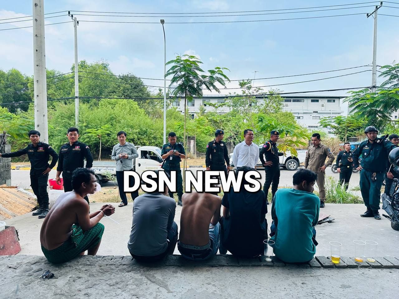 柬埔寨西哈努克市开展高风险区域扫毒行动，18人毒品检测阳性被拘留