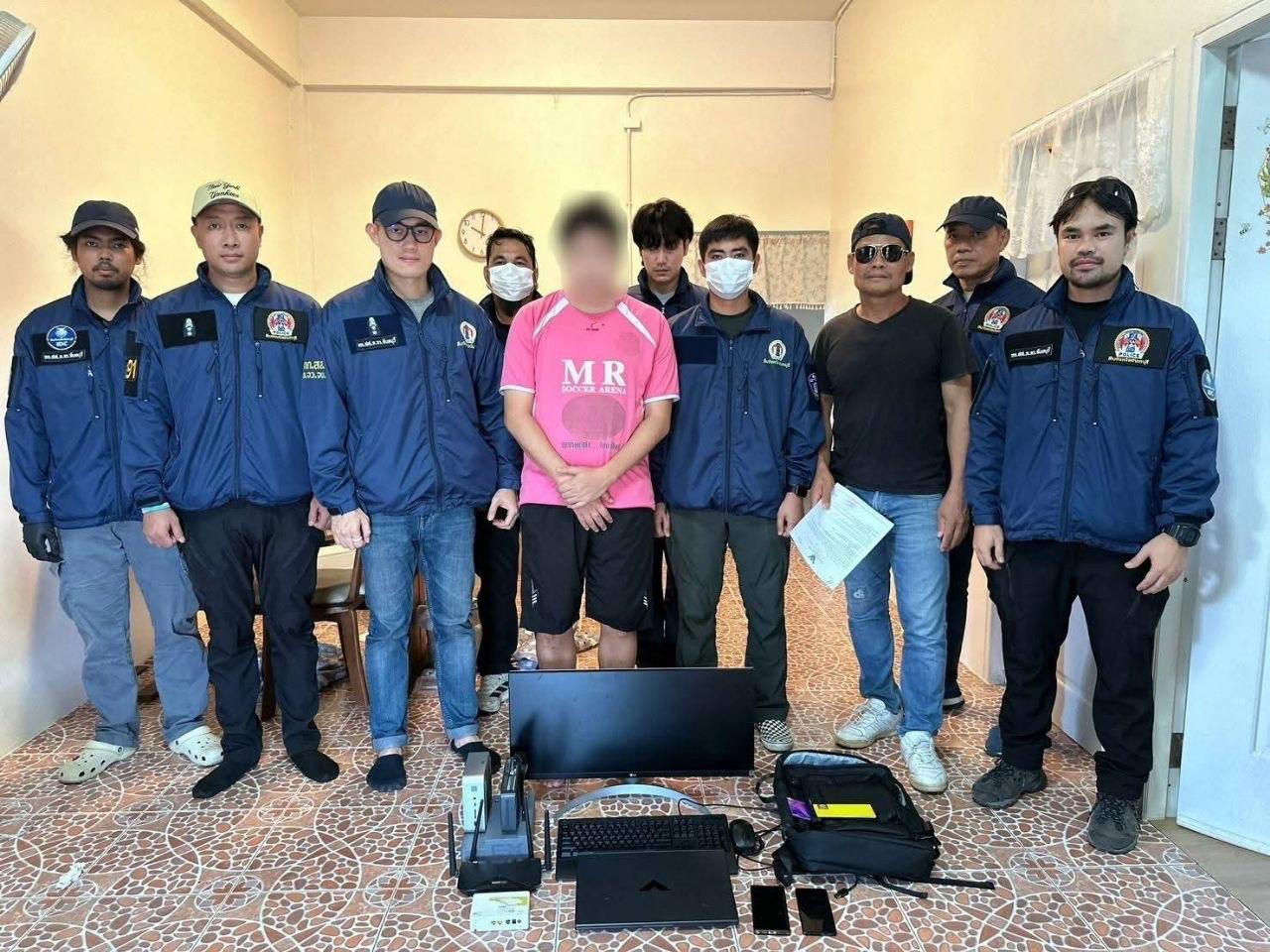 泰国尖竹汶府突击民居窝点 抓获线上赌博群组管理员-亞太之聲電視台